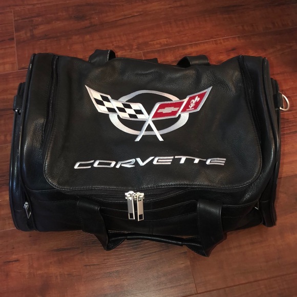 Bags | Corvette Leather Duffel Bag 